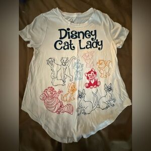 Disney Parks Cat Lady Tshirt Size S